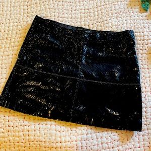 Just Cavalli snakeskin mini skirt